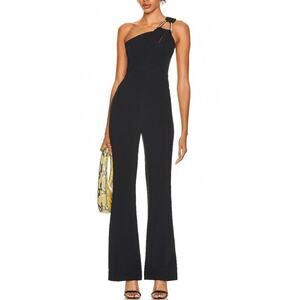 Et Ochs Jackson One Shoulder Black Jumpsuit Size 4